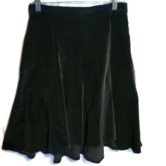 VTG Miller Stockman Western Living Black Velvety Hi-Lo Circle Skirt Equestrian - Picture 7 of 11